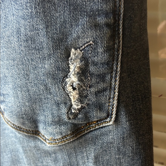 Judy Blue Women's Ripped Jean Shorts - Classic Blue - Picture 3 of 10